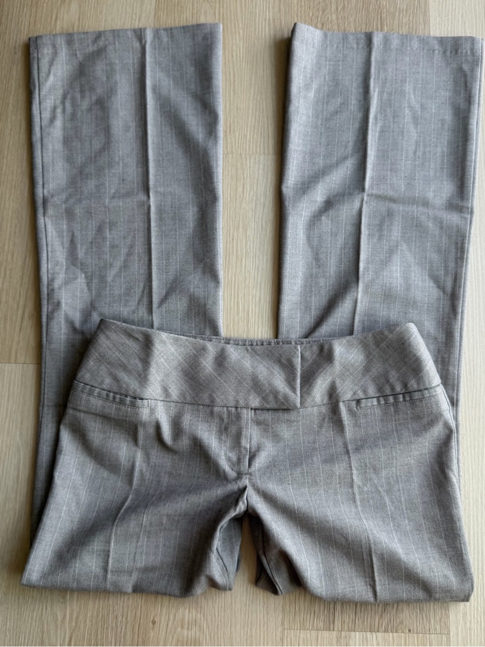 Joe Benbasset Gray Pinstripe Trousers 5